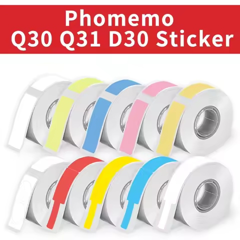 1 Roll Phomemo Q30 D30 Label Maker Tape Name Sticker Waterproof Anti-Oil Tear-Resistant Price Label 