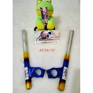 QTT two-tone handlebars - QTT clip-on handlebars as 26 - 15 degrees titanium