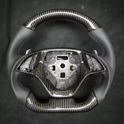 Carbon Fiber Forged LED Steering Wheel Fit For Chevrolet Corvette Camaro C7 Z06 ZR1 S7 SS ZL1 Chevy 