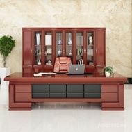 Desk Paint Bos Desk President Atmosphere New Chinese Style Solid Wood Big Work Desk Boss Desk Veneer