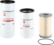 GETOPAUTO CUMMINS ISX15 OIL CHANGE KIT LF14000NN, FF5776, K37-1029 Filter Kit