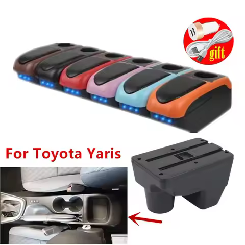 For Toyota Yaris Armrest Box Retrofit For Toyota GR Yaris armrest Yaris Elegant Storage Content Retr
