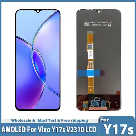 6.56'' AMOLED For Vivo Y17s LCD Display Touch Screen Digitizer Assembly For Vivo Y17s LCD Replacemen