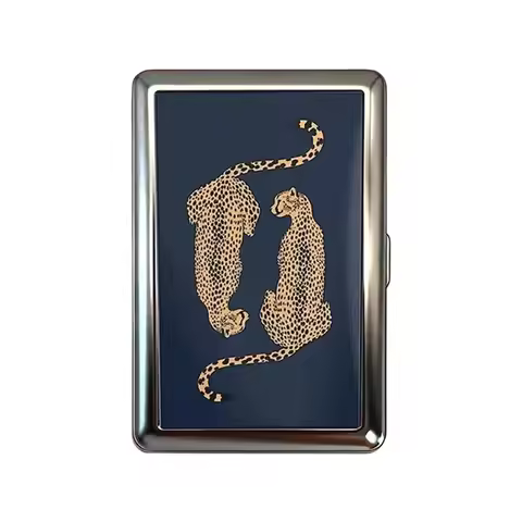 Vintage-Style Vintage Card Case Versatile Design Metal Material Metal Case Multi-function Easy Snap 