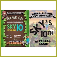 ◟ ┓ ☀ Birthday Invitation Card for Boys with Free Envelope 3R&4R