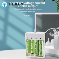 TEALYMY AA / AAA Battery Charger Professional Adapter 4 Slot USB Battery Charger