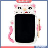 redbuild|  Writing Drawing Tablet Lcd Writing Tablet Kids Lcd Drawing Board Erasable Writing Tablet for Children Pressure Screen Eye Protection Waterproof Mini Blackboard for Play
