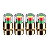 4Pcs Tire Pressure Warning Valve Cap Car Driving Safety Monitor Alarm Device Tire Pressure Gauge Ind