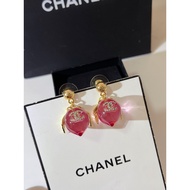 Resin Peach Earrings Light Gold Everyday All-Match Atmosphere S4AI