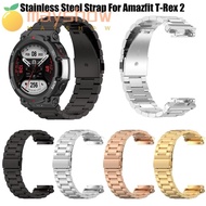 MAYSHOW Strap Buckle Bracelet Watchband Stainless Steel for Amazfit T-Rex 2