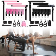 YYS Pilates Bar Kits with Resistance Band Workout Equipment for Legs Hip Waist and Arm Exercise Fitn