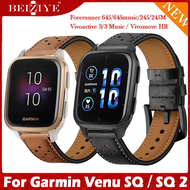 leather loop strap for Garmin Venu Sq Sq 2 band garmin Venu SQ Music Strap replacement bracelet For 