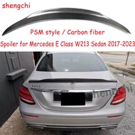 W213 PSM Style Carbon Fiber Spoiler For Mercedes Benz E Class W213 E180 E200 E250 E300 E350 E400 E45