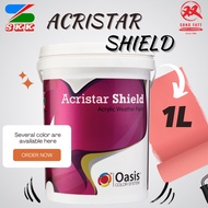 SKK Paint ACRISTAR SHIELD Exterior (WHITE/COLOURS) 1L Skk Gloss/Acristar Fine/Weatherbond/Jotashield/Weathershield