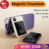 SG-Stock 20000mAh Wireless Magnetic Powerbank PD22.5W Mini Power Bank Travel Portable Fast Charge Ultrathin External