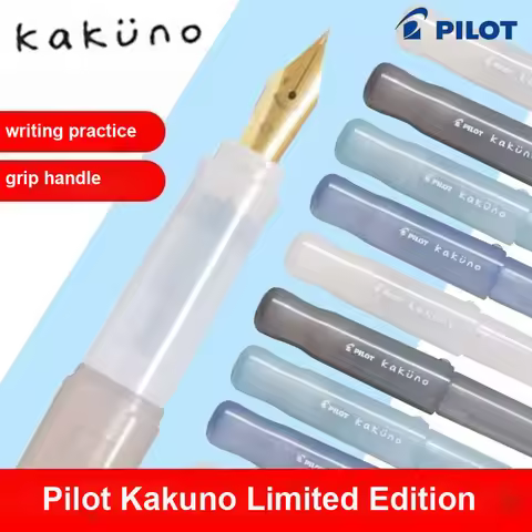 Pilot Kakuno Fountain Pen,Limited Edition Madoromi White (F/M Nib) for Students, Calligraphy& Daily 