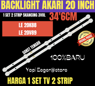 BACKLIGHT TV LCD LED AKARI 20 INCH LE-20K88 LE-20V89 BACKLIGHT TV AKARI 20 INCH