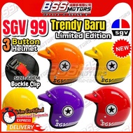 SGV Helmet SGV99 Trendy Baru 2025 Star Cap Color Topi Keledar 3 Button MURAH Size L 60CM SIRIM Appro