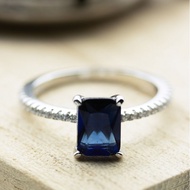 Women Ring Original Silver 925 / Cincin silver perempuan - A3 Blue Wedding Engagement Ring