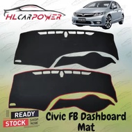 (Honda Civic FB) Honda Civic FB 2012-2015 Front Dashboard Cover Anti Slip Dashboard Mat