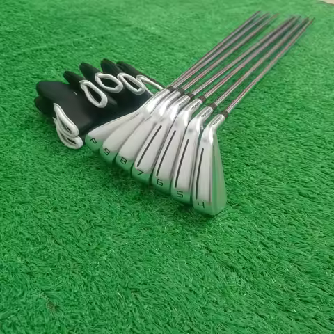 Men's 2024New 790 Golf Clubs silvery P790 Golf Irons Fourth generation 7pcs 4-9P R/S/SR Flex Steel/G