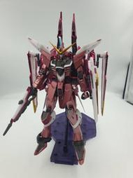 素組成品 PB 魂商店限定 MG 1/100 正義鋼彈 特殊電鍍版 附專屬支架