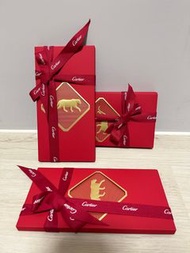 卡地亞 Cartier 紅包袋 盒裝+美麗蝴蝶結(10入)