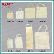 ♟ ◹ ⚠ 10pcs Local Abaca Bag / Sinamay Bag  / Native Abaca Gift Bag/ Local Abaca Souvenir Bag