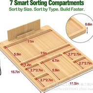 Wooden Building Block Table Bottom Plate Tray Small Particle Portable Building Block Table Building 