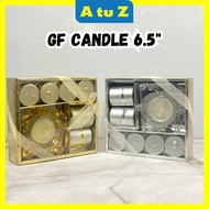 AtuZ [REadyStock] GF Candle 6.5"/Premium Candle Gift Set Silver,Gold