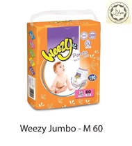 Weezy Disposable Baby Diaper Pants (S68 / M60 / L54 / XL48 / XXL40)