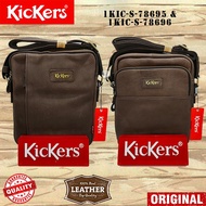 [ KICKERS ] MEN'S GENUINE LEATHER SLING BAG / CASUAL SLING BAG / BAG KULIT SILANG LELAKI 1KIC-S SERI