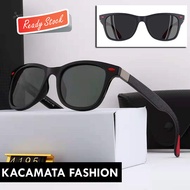 Kacamata Pria Wayfarer Polarized Sunglasses TR90 Kaca Mata Lensa Anti UV Sepeda Cowok Cowo Dewasa Ke