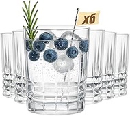 Set of 6 "Finland" Tumbler Glasses - 310 ml Drinking Glasses & Water Glasses - 3 mm Glass Thickness,