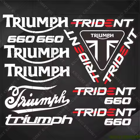 For Triumph Trident 660 Sticker Motorcycle Stickers Trident 660 2025 Logo Exhaust Tank Decal Accesso