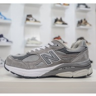 2024New Balance 990 V3 retro casual sports jogging shoes in white gray stylish casual hiking shoes M