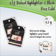 Elf Baked Highlighter & Blush - Rose Gold (5 g) elf