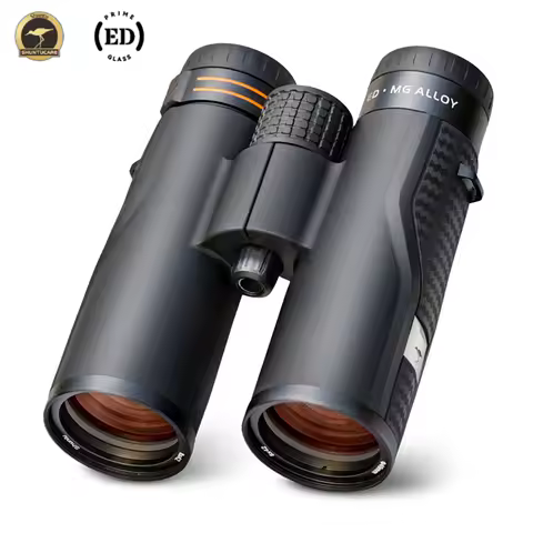ED Lens Binoculars 8x42/10X42 for Adults Waterproof with Visual Locking Magnesium Alloy Body BAK4 Pr