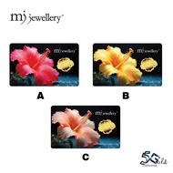 MJ Jewellery 5G Gold Collection 999.9/24K Bunga Raya Series Gold Bar F30 (0.5g / 1g)