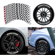Bridgestone 3D Siamese Tire Letter Stickers Car Wheels Rubber Decorative Sticker [ In Stock ]