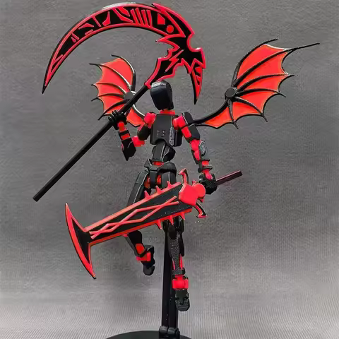 3D Printed Robot Model Reaper Robot Desktop Decoration 13 Action Model Multi-Jointed Movable Robot D
