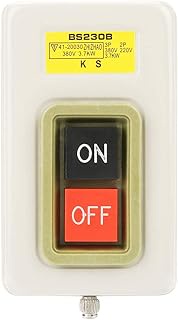 BS230B 3P AC Motor on Off Switch, Self Locking 3P On/Off Power Push Button Switch, 3 Phase Switch Is