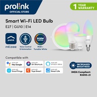 Prolink WiFi Smart LED Bulb - E27/E14/GU10 /Downlight | Color Adjustable, Smart Timer/Voice Control