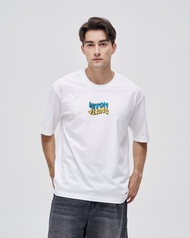 Niyom Jeans collection Woodstock : เสื้อยืด Oversize รุ่น TWS-008 สกรีนลาย ผ้าCotton ผ้ายืด