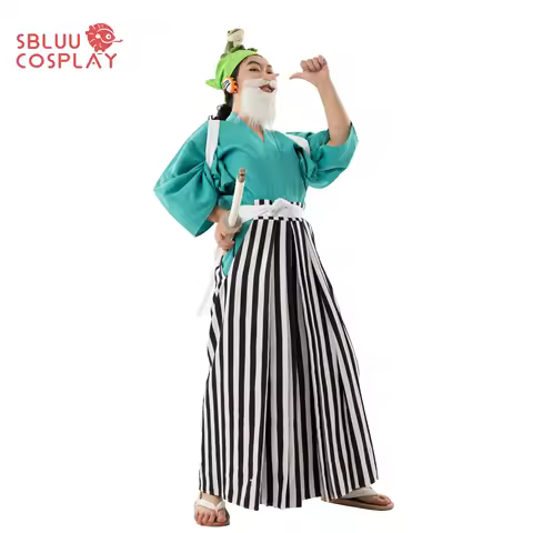 SBluuCosplay Anime Wano Country Usopp Kimono Cosplay Costume
