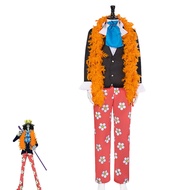 ONE PIECE Brook Cosplay Costume - Floral Suit Exhibit Style