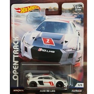 HOTWHEELS PREMIUM CAR CULTURE HARD TO FIND REAL RIDERS OPEN TRACK 5/5 AUDI R8 LMS DIE CAST MODEL (CC
