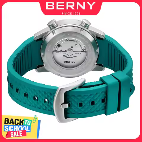 BERNY Watch Strap 100% Original 22mm Silicone Utral Strap For AM539/AM139/AM339 Replace