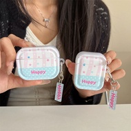 Happy polka dot stripes for Airpods4 Airpods 1/2 3 Pro Pro2 pro3 Earphone Set Wireless Bluetooth Pro