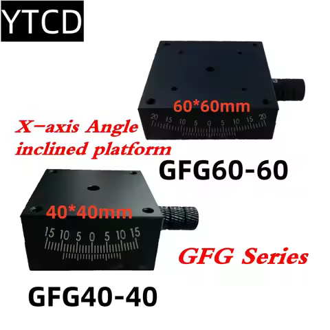 X Axis GFG40 40 GFG60 60 Sliding Table Manual Radian Angle Table Goniometer Swing Table Measurement